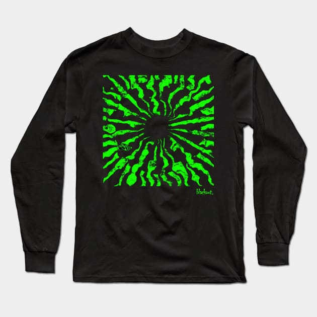 Vector Elemental Green in a Box by Blackout Design Long Sleeve T-Shirt by Blackout Design